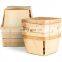 Hot sale custom unfinished cheap disposable wooden box for fruit