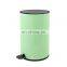 Color powder coating new design trash can lid cover soft close pedal bin hotel waste bin