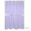 High quality hotel hookless decorative shower curtain, clear jacquard shower curtain
