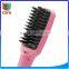 Most Popular Hottest 2in1 PTC Heating hair straightener LCD display brush hair straightener