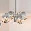 Nordic Magic Bean Living Room Chandelier Simple Bedroom Nordic Creative Molecular Glass Pendant Light