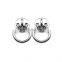 JRSGS Customized High Quality 304/316 Stainless Steel Circular Mooring Ring On Plate Hardware Round Eye Plate With Ring