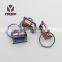 Tail Clip Key Fob Hardware Rainbow Color Metal Key Fob Hardware With Split Ring