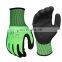 HPPE Blend Cut Resistant Level 5 Metal Fabrication Safety Working Gloves Great Grip Sandy Nitrile Coated Incision Gloves