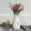 Modern Decorative Handmade Art Porcelain Matte White Ceramic Pot Irregular Flower Vase Nordic INS Style