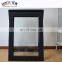 Competitive price aluminum black frame top hung windows with fin