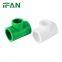 IFAN Cheap Green Plastic PPR Tube Hot Sale Reduce Tee PPR Fittings