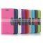 Hybrid Color Frosted Flip Leather Wallet Case for HTC One M9