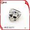 Newest titanium silver 316l stainless steel rings for men skull rings
