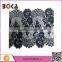New Arrival Latest Design Black Flower Embroidery Polyester Lace Trim Wholesale Quality Choice