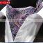Men's Polka Dot Floral Paisley Jacquard Woven Self Cravat Tie Ascot