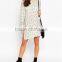 loose floral printed women dress long sleeves women dress OEM service
