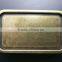 Belt buckle blank in antique brass