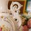 Luxury gold outline flower European table lamp for home lighting