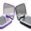 Square 5X magnifying power bank travel makeup mirror
