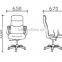 Wooden armrest leather office chairs adjustable armrest GZH-SJ1008AH