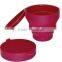 promotion foldable silicone cup sets with cover