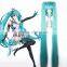  Factory 7Colors Vocaloid Hatsune Miku Fashion Cosplay Wig Ponytail 130cm Long Straight Synthetic Hair Anime Wig