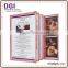 restaurant menu cover printing,PU wood menu cover / catering industry bar menu