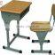 Primary School Metal Frame and Wood Single Classroom School Desk and Chair
