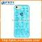 Set Screen Protector And Case For Iphone 5 , Hard Plastic Red Geometrical Pattern Diamond 3D Case For Iphone