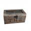 Antique small solid wooden storage tea box