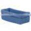 Polypropylene hand-crochet basket baby blue color