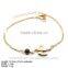 BXA-0917 925 Silver Religion Bracelet with Tiger-eye and Descending Bird Charm