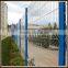 triangle curved fence with green /welded mesh panel/lattice fencing panels