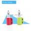 Promotional Mobile Accessories 2 in 1 Micro 2 USB Car Charger