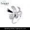 fashion jewelry wholesale hot selling flower shape ring pearl diamond ring