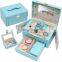 leather jewellery box,safe jewellery box with lock and drawer,fancy jewellery gift box