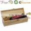 Unfinished Red Wooden Wine Box Empty Pine Wood Wine Packing Box With Handle                        
                                                Quality Choice