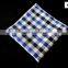 mens quality CHECKED Pocket Square handkerchief LINEN LOOK cotton