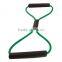 Green figure 8 latex exercise fitness bands