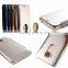 Samco Wholesale Stylish Clear View Mirror Flip Leather Case for Huawei Ascend G8
