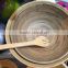 bamboo spoon, bamboo fork, coiled bamboo spoon, coiled bamboo fork