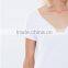 High quality women v neck strench cotton t shirt fitted wholesale