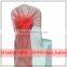 Yellow Organza Chair Cover Hood Chair Cover Sash Bow for party decoration                        
                                                Quality Choice