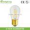 2016 China Hot Sell Product Clear Glass LED light S14 E12 E26 Decorative Dimmable Filament Light Bulb ST45