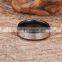 custom design stainless steel simple crystal hippie ring