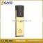 Top safety PVD GOLD RFID hotel smart door handle lock
