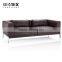 Fatctory direct sale office PU sofa with stainless steel base