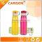 Portable sport plastic flip cover drinking bottle