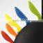 6 pcs pp handle kitchen knife set with pp block