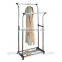 Chrome Metal Hanging Clothes Display Rack