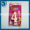 Trade Assurance Birthday number shape candle with blister Card