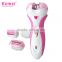 Kemei2531 New 4 in 1 Multi-function Women Shave Electric Epilator & Foot Care Callous Remover
