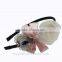 Large shiny Merry Christmas bow hair clasp for kids shiny bow hair band hair clip