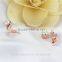 Fashion cross pearl jewelry set golden color 8mm button pearl elegant pearl set design